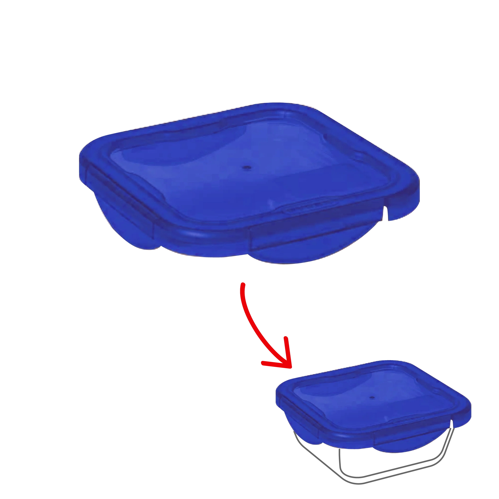 Cook&Go - Square replacement lid - Image 6