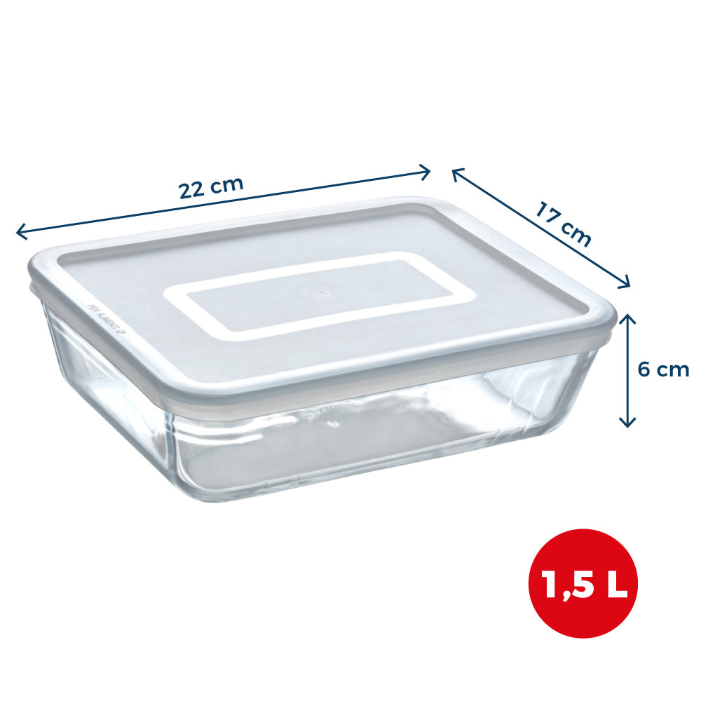 Cook & Freeze - Rectangular glass dish with special freezer lid compatible air fryer - Image 24