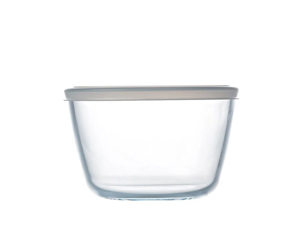 Cook & Freeze Set of 3 Glass Round dishes with plastic lids - Image 3