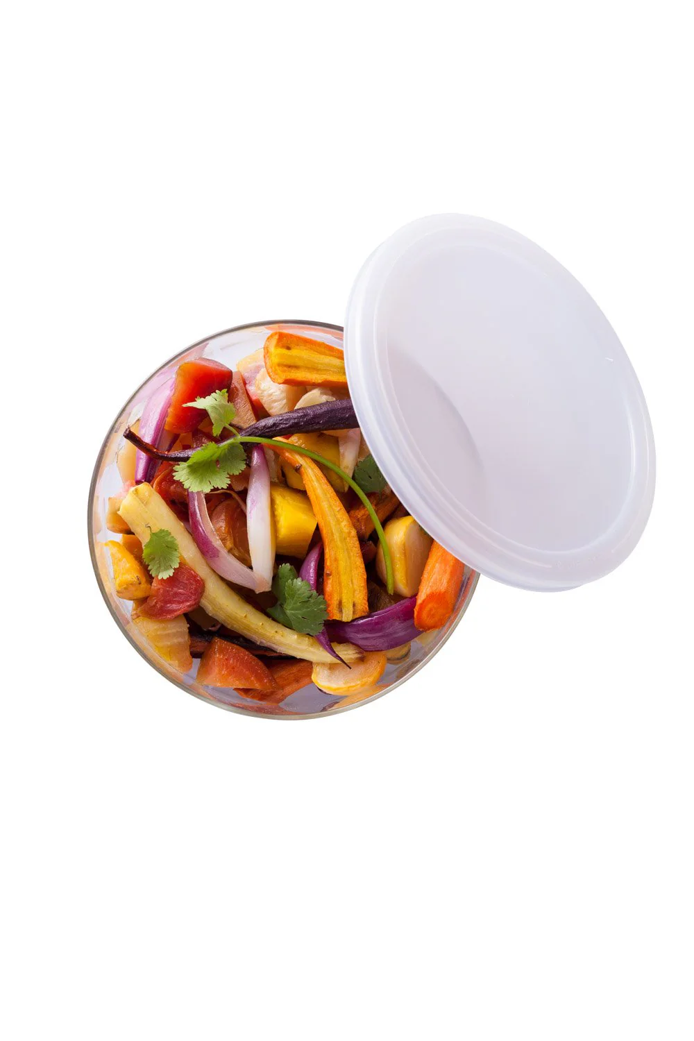 Cook & Freeze Set of 3 Glass Round dishes with plastic lids - Image 6
