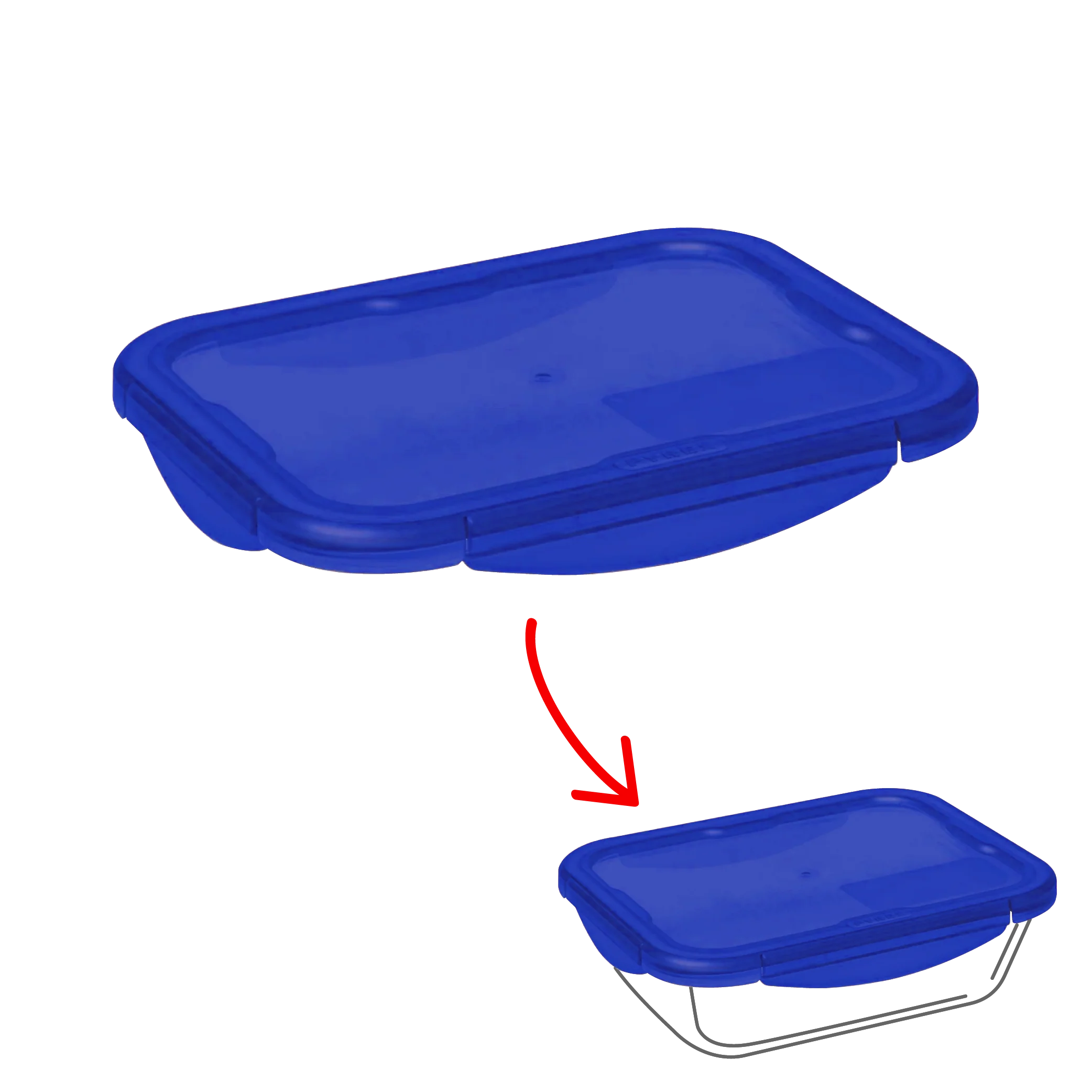 Cook&Go - Rectangular replacement lid - Image 5