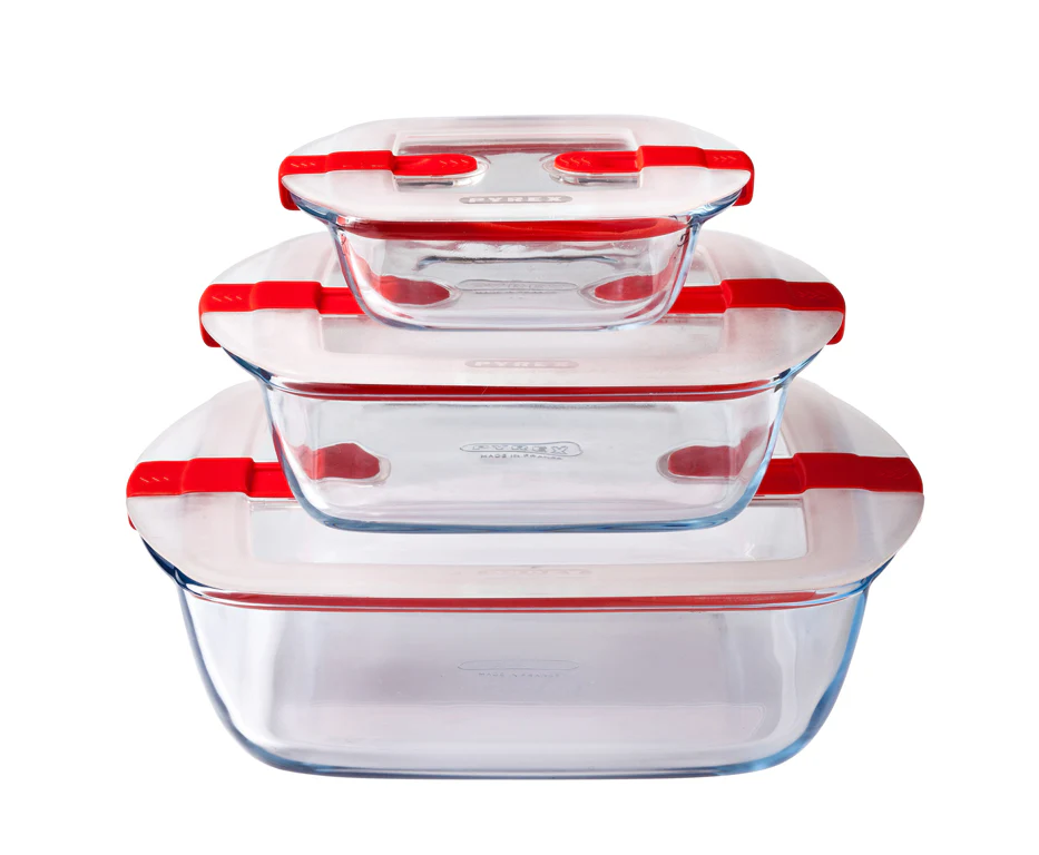 Square glass dish with steam valve lid - Cook & Heat - Image 20