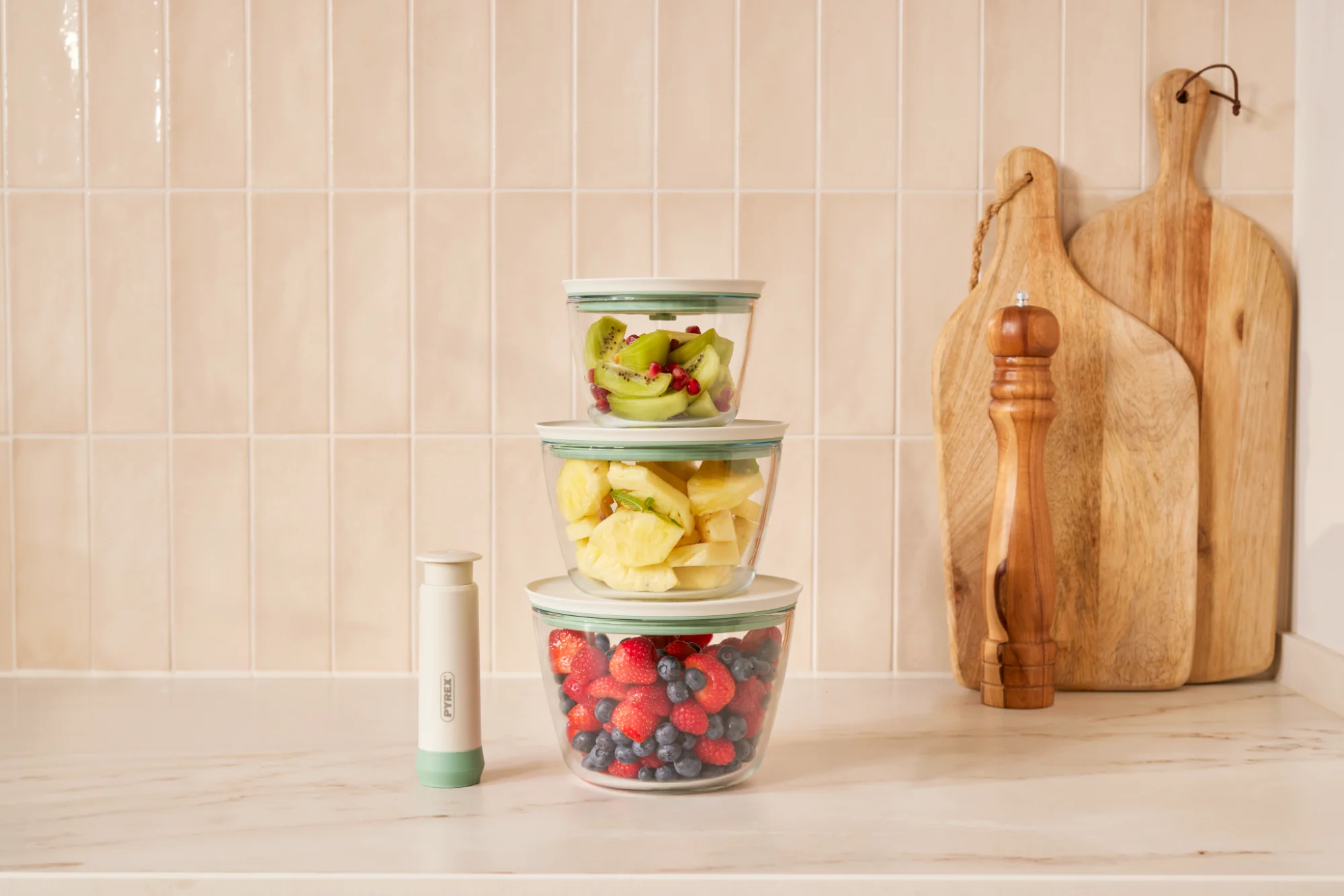 Cook&Save - Vacuum Glass food storage dish - Round - Image 6