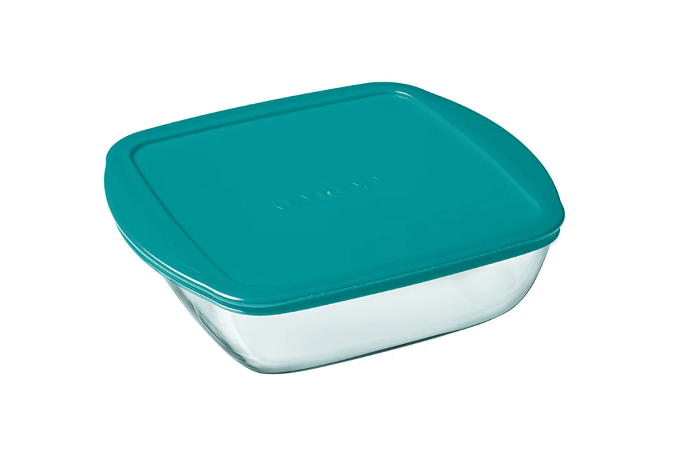 Cook & Store - Square glass dish with duck blue lid - Cook & Store - Image 13