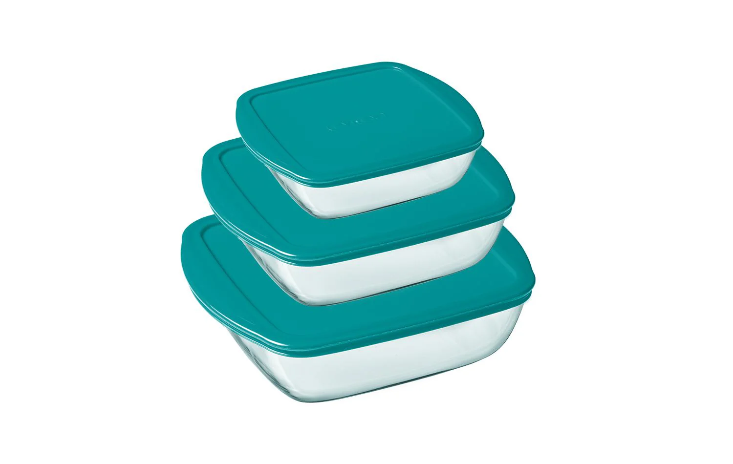 Cook & Store - Square glass dish with duck blue lid - Cook & Store - Image 15