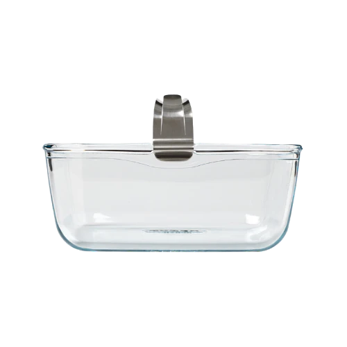 Glass airfryer dish with removable handle - Image 13