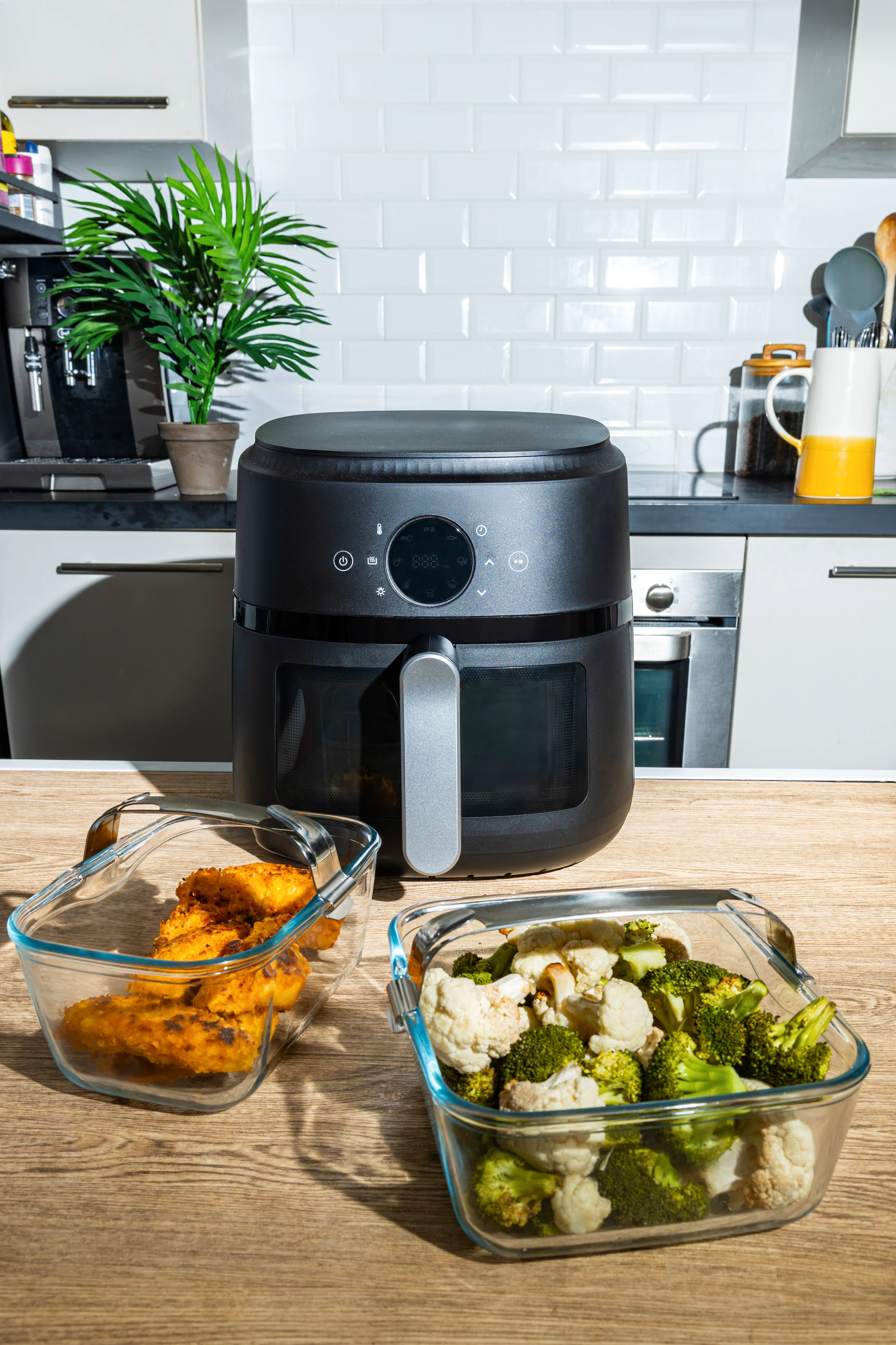 Glass airfryer dish with removable handle - Image 14