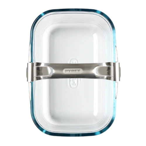 Glass airfryer dish with removable handle - Image 5