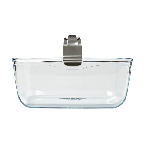 Glass airfryer dish with removable handle - Image 6