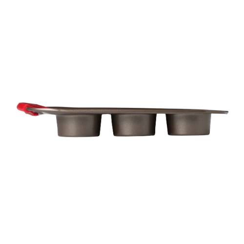 Metal Muffin & Cupcake tray with silicone handle - asimetriA - Image 3
