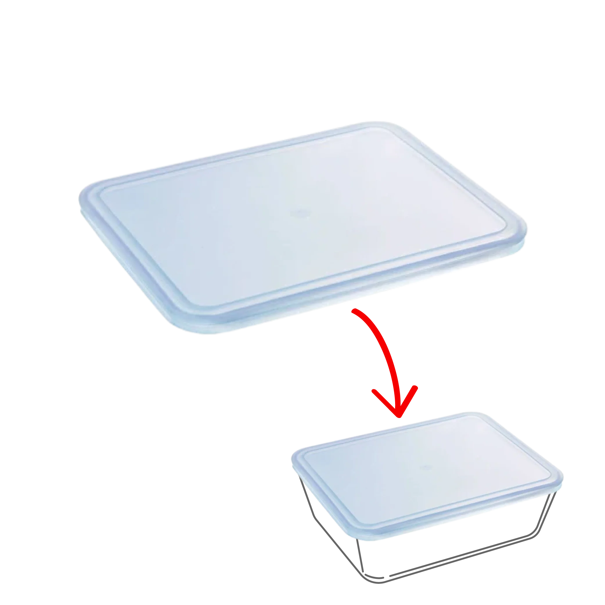 Cook&Freeze - rectangular replacement lid - Image 9