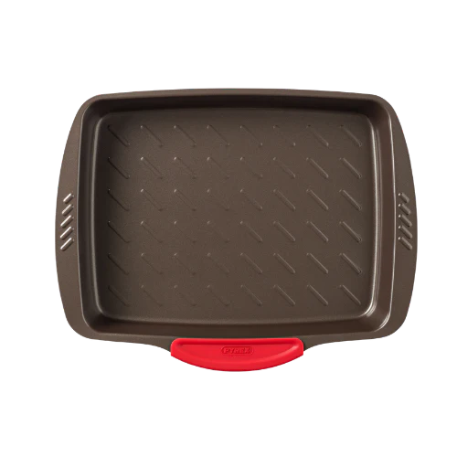 Rectangular metal oven dish with slicone handle - asimetriA - Image 10