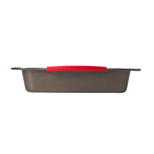 Rectangular metal oven dish with slicone handle - asimetriA - Image 3