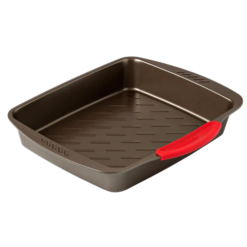 Rectangular metal oven dish with slicone handle - asimetriA - Image 6