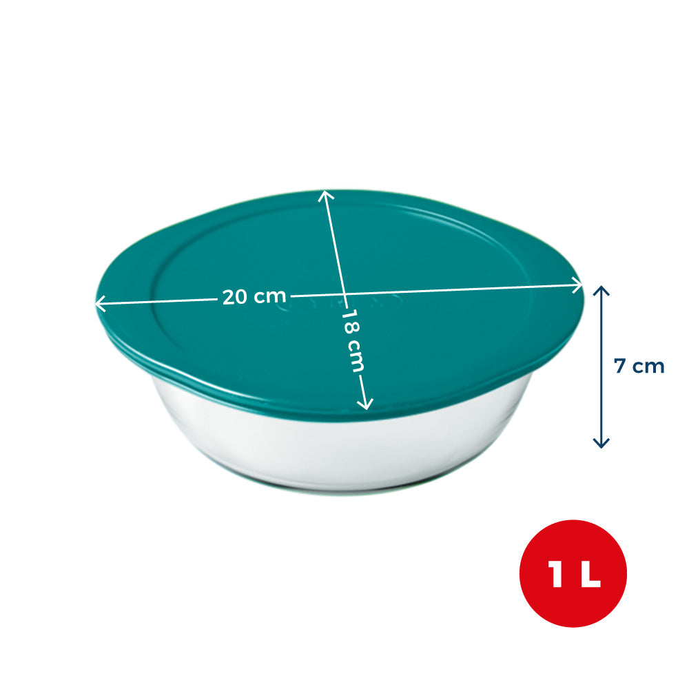Cook & Store - Round glass dish with lid compatible air fryer - Image 12