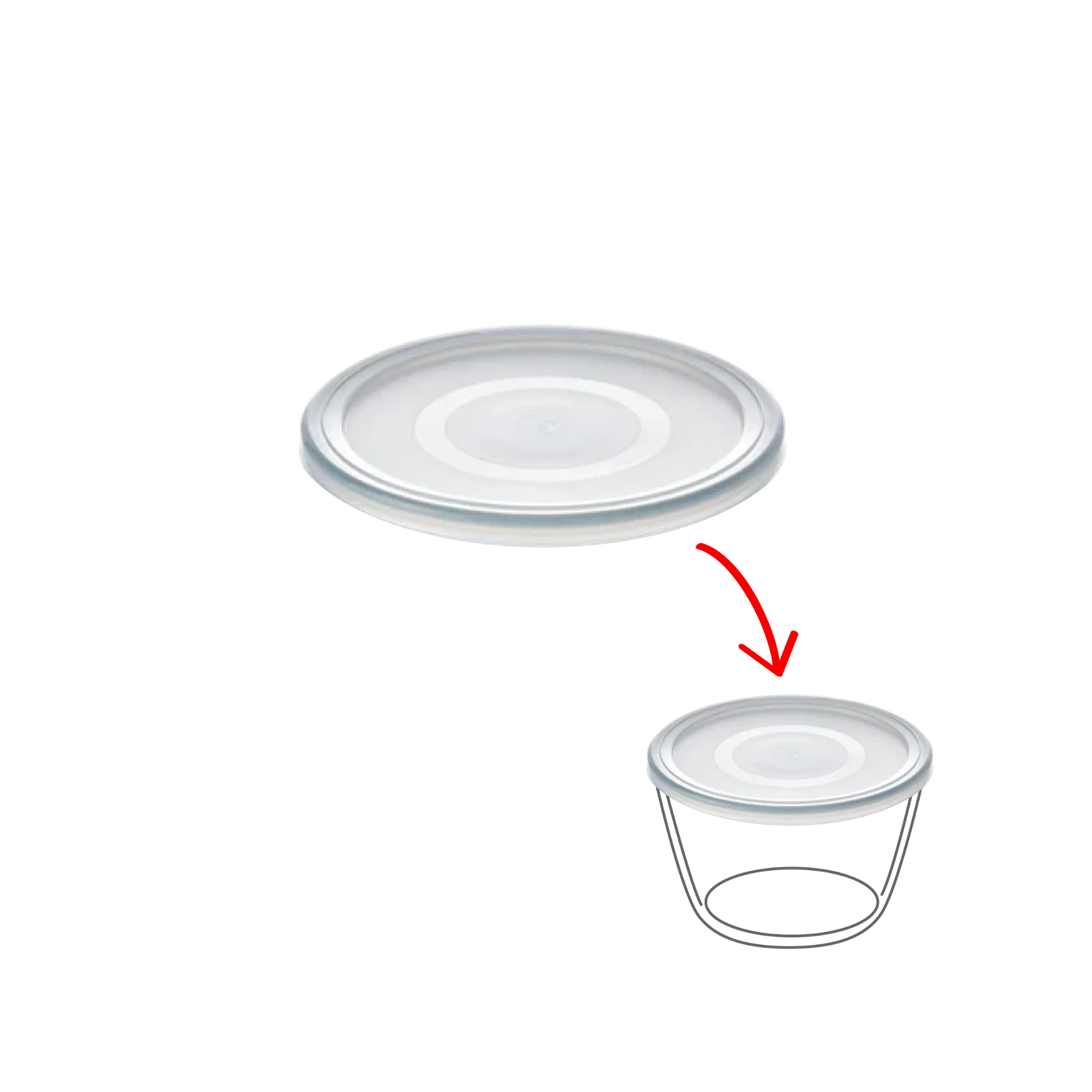 Cook&Freeze - Round replacement lid - Image 7