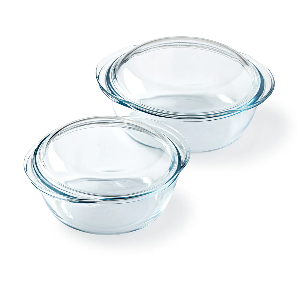 Set of 2 round glass casserole dishes - Image 14