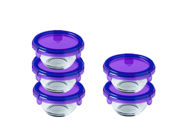 Set of 5 mini storage dishes