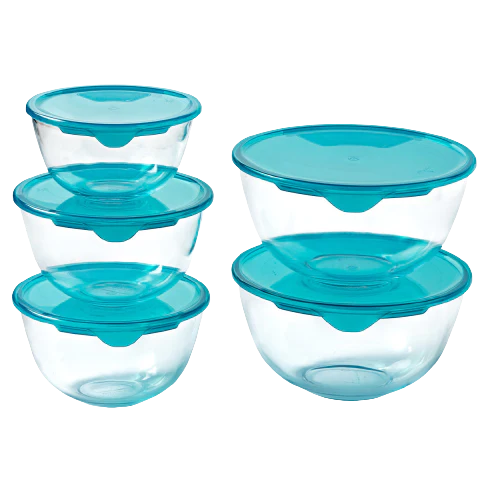 Set of 5 bowls with lid - Image 3