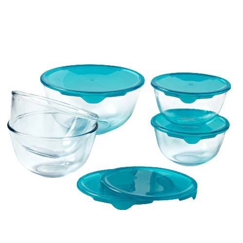 Set of 5 bowls with lid - Image 9