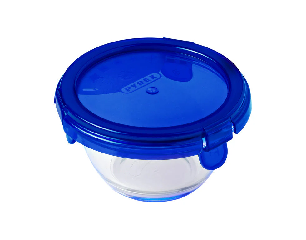 Set of 5 glass baby storage jars with waterproof navy blue purple lid - My First Pyrex+ - Image 4