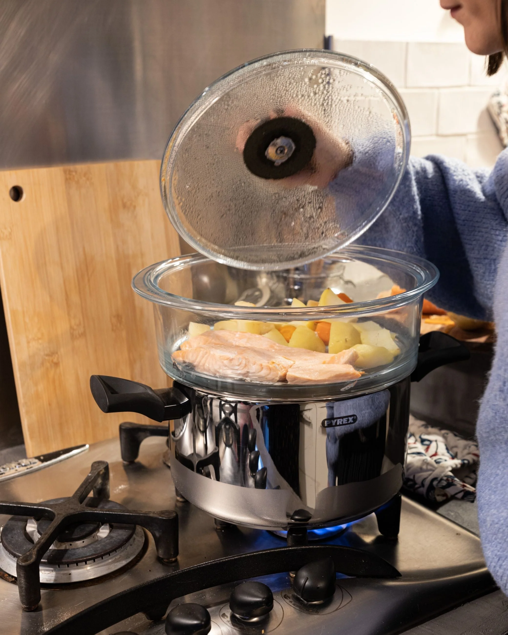 Steam cooking - Steamer basket and glass lid - Image 8