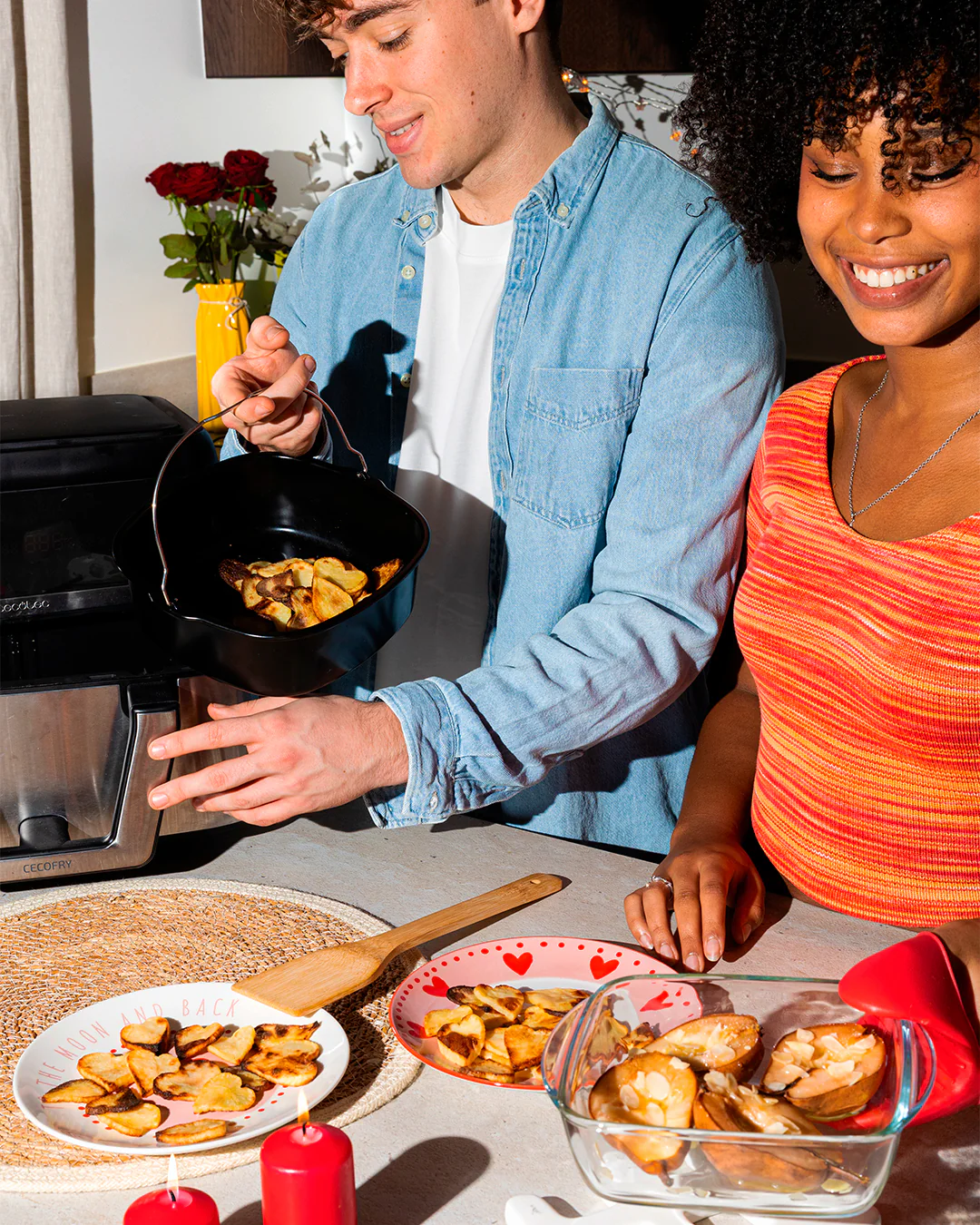 Square air fryer metal dish - Image 3